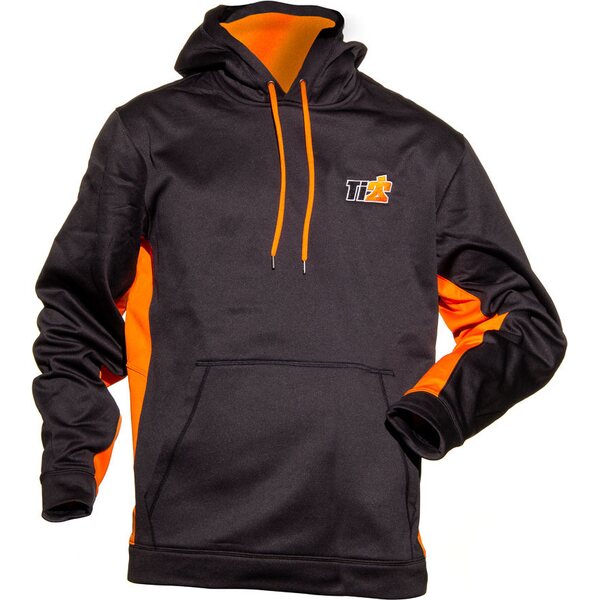 Ti22 Performance - TIP9210L - Sport-Tek Black Orange Ti22 Hoodie Large