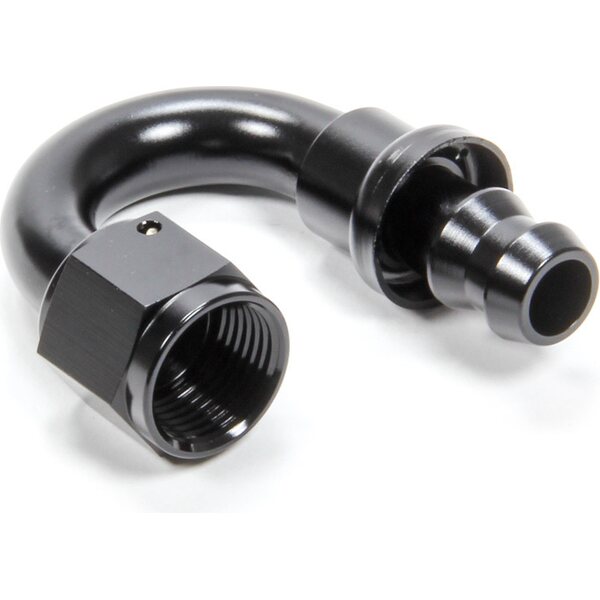 Triple X Race Components - HF-18008BLK - #8 180 Degree Hose End Push Lock