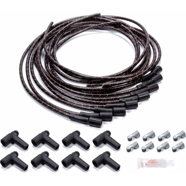 Vintage Wires - 4001100100-2 - Ignition Cable Set Unive rsal 180deg Plug HEI