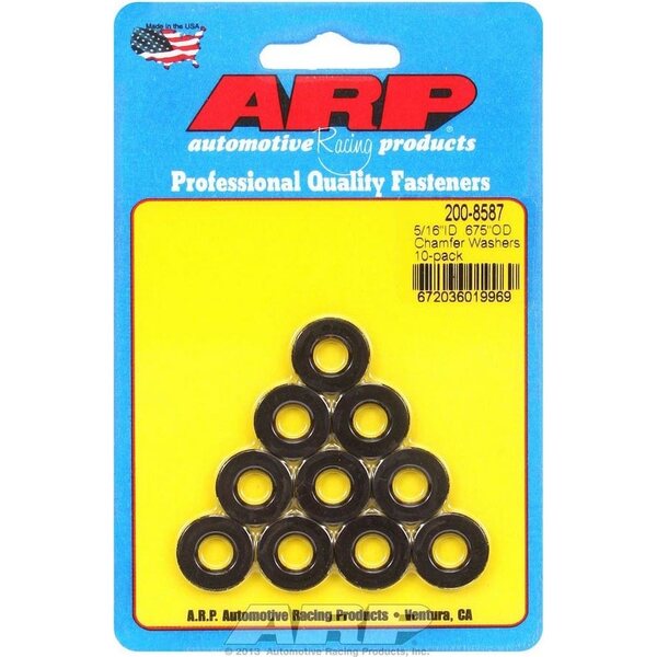 ARP - 200-8587 - Black Washers - 5/16 ID x .675 OD (10)