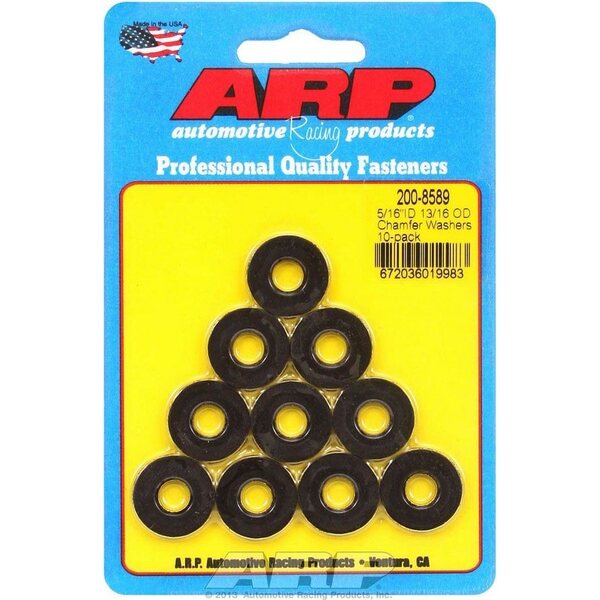 ARP - 200-8589 - Black Washers - 5/16 ID x 13/16 OD (10)