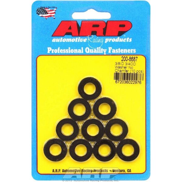 ARP - 200-8687 - Black Washers - 3/8 ID x 3/4 OD (10)