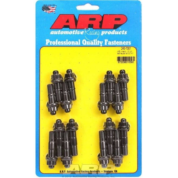 ARP - 245-1301 - Exhaust Stud Kit - 12pt. KB Hemi