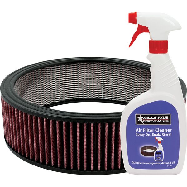 Allstar Performance - ALL26002K - Washable Element 14x4 with Cleaner Kit