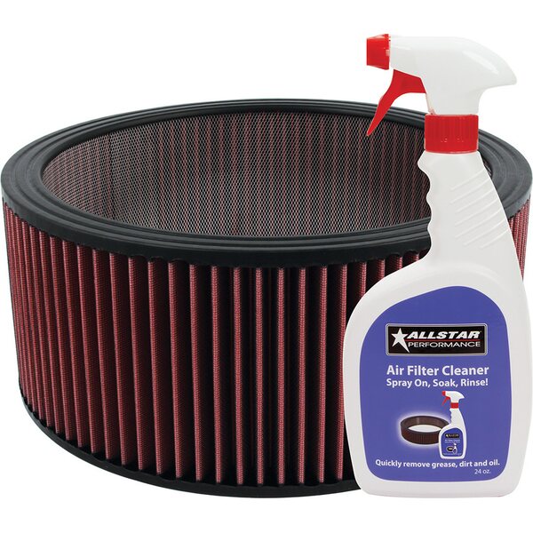 Allstar Performance - ALL26006K - Washable Element 14x6 with Cleaner Kit