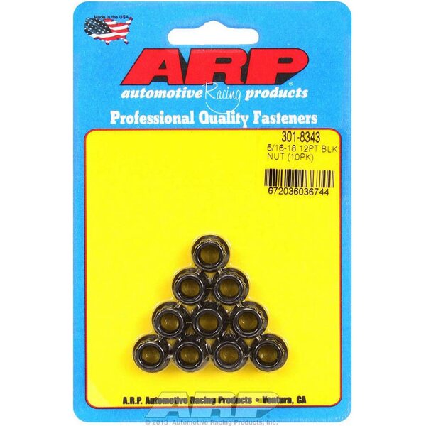 ARP - 301-8343 - 5/16-18 12pt. Nuts (10)