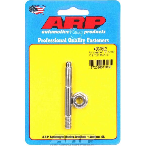 ARP - 400-0302 - Air Cleaner Stud Kit - 5/16 x 2.700 S/S