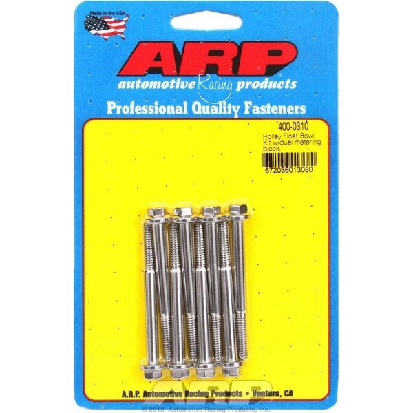 ARP - 400-0310 - Holley Float Bowl Bolt Kit