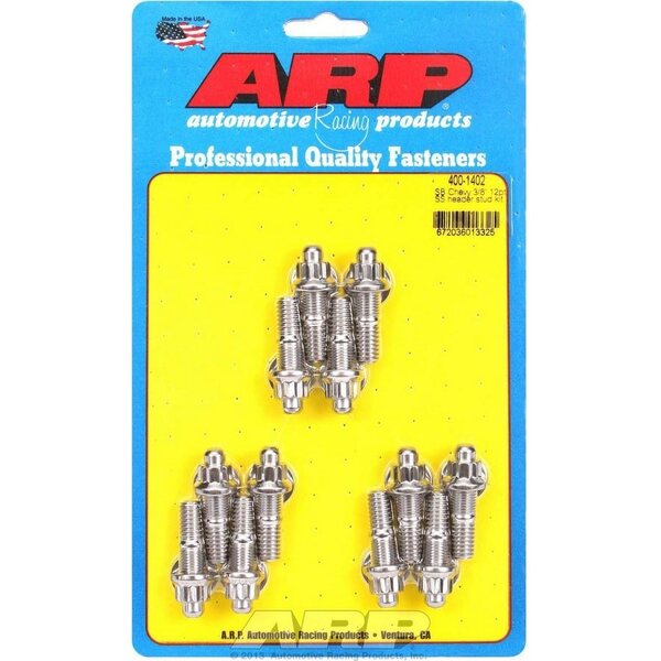 ARP S/S Header Stud Kit - 3/8in x 1.670in OAL (12) ARP S/S Header Stud Kit - 3/8in x 1.670in OAL (12)