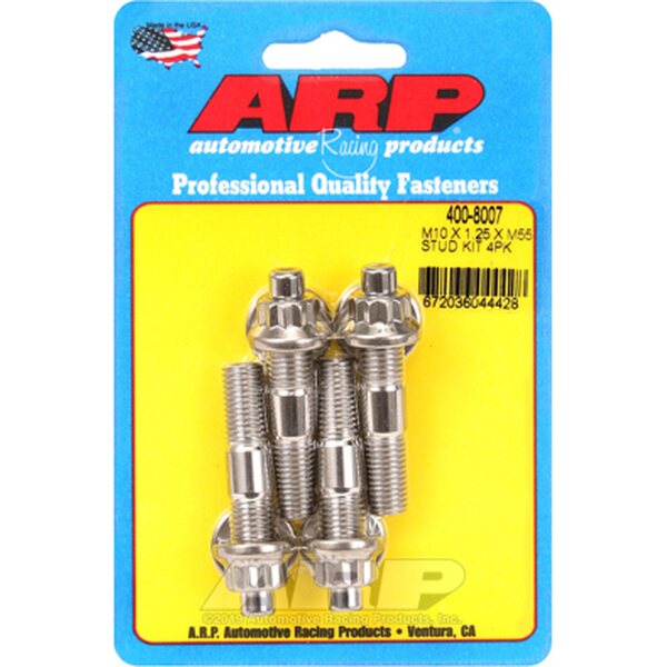 ARP - 400-8007 - Stud Kit - Broached 4pk 10mm x 1.25 x 55mm