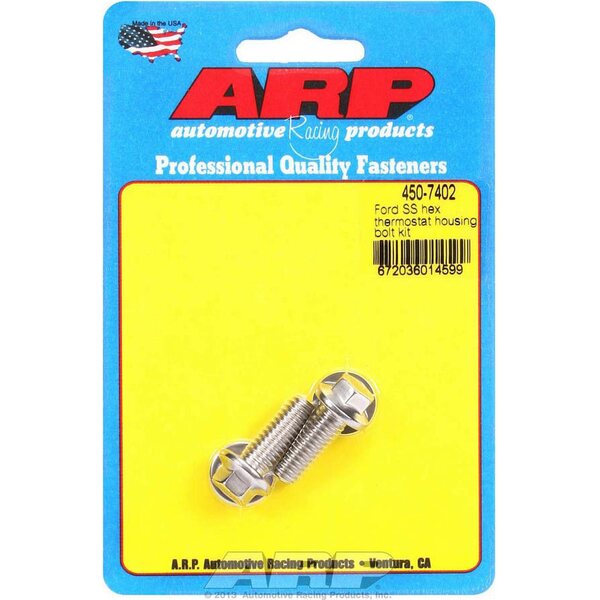 ARP - 450-7402 - S/S Thermostat Housing Bolt Kit 6pt.