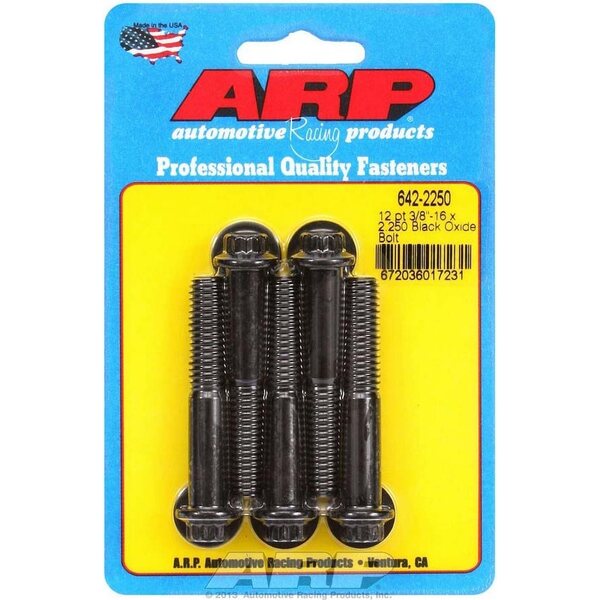 ARP Bolt Kit - 12pt (5) 3/8-16 x 2.250 ARP Bolt Kit - 12pt (5) 3/8-16 x 2.250