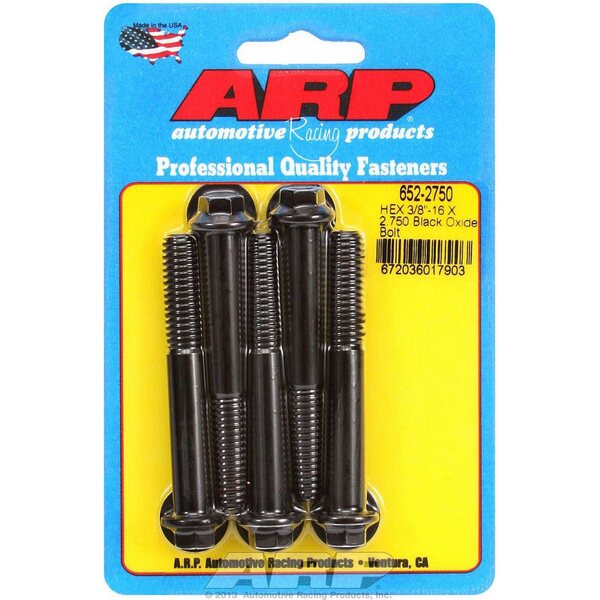 ARP - 652-2750 - Bolt Kit - 6pt. (5) 3/8-16 x 2.750