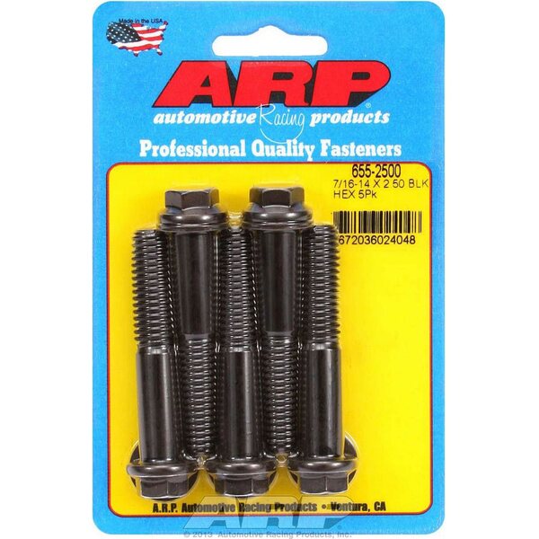 ARP Bolt Kit - 6pt (5) 7/16-14 x 2.500 ARP Bolt Kit - 6pt (5) 7/16-14 x 2.500