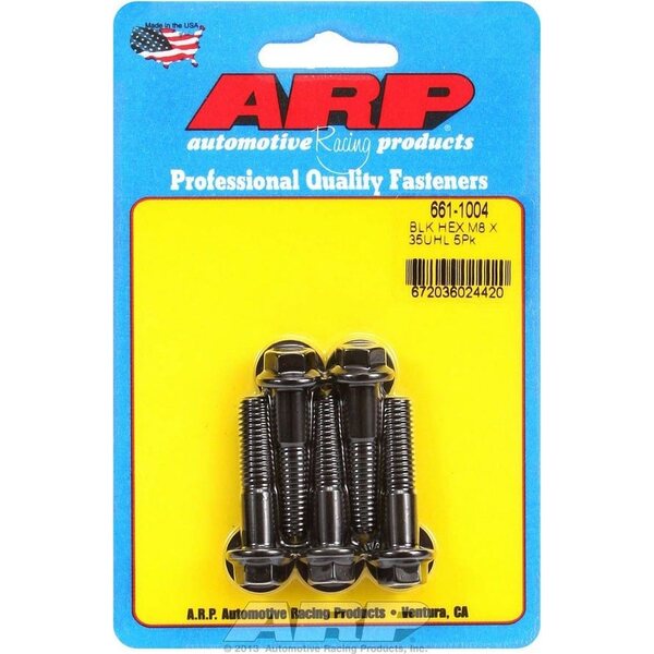 ARP - 661-1004 - 8mm x 1.25 x 35mm 6pt Bolt Kit 5pk