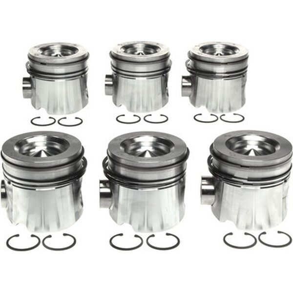 Clevite M77 - 224-3732WR - Piston Set w/Rings Dodge Cummins 6pk