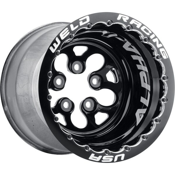 Weld Racing - 83B-512276MB - 15x12 Blk Alpha-1 Wheel 5x4.750BP 3in BS Blk DBL