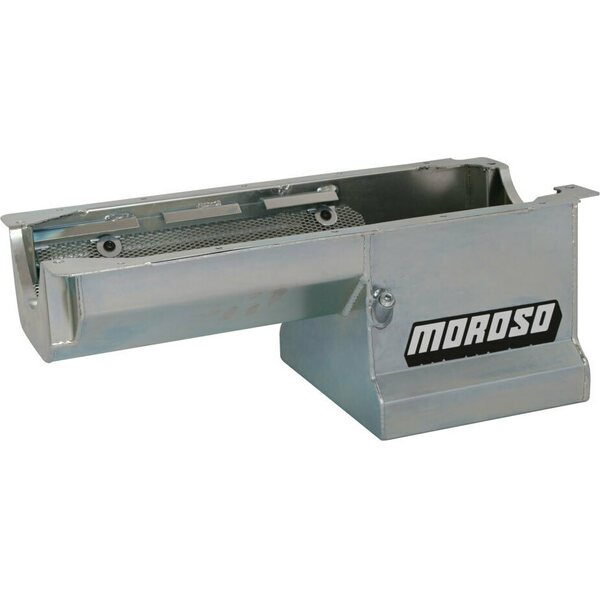 Moroso - 20193 - SBC Street/Strip Oil Pan Fits Rocket Block