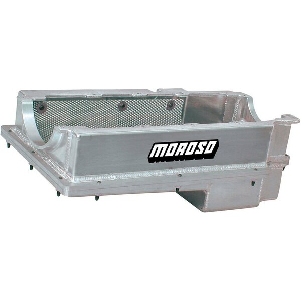 Moroso - 20376 - BBC 2pc. Billet Rail Oil Pan