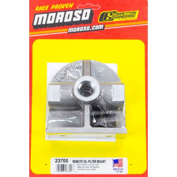 Moroso - 23700 - Ford Oil Filter Mount