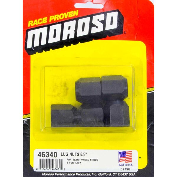 Moroso - 46340 - 5/8-16 Lug Nuts (5pk)