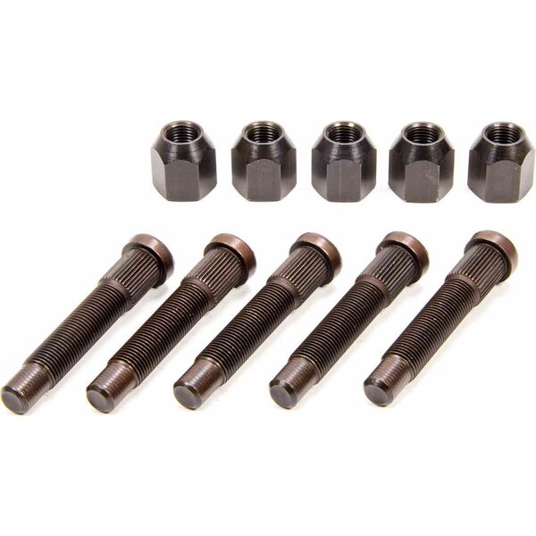 Moroso - 46480 - Wheel Stud & Lug Nut Kit (5pk) 1/2-20x3