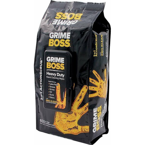 Allstar Performance - 12017 - Cleaning Wipes 60pk Grime Boss