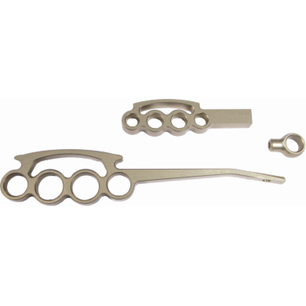 Ididit - 2500300060 - Billet Lever KIt Gold Anodized Grip Style