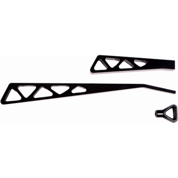 Ididit - 2500310051 - Billet Lever Kit Black Powder Coat Truss Style