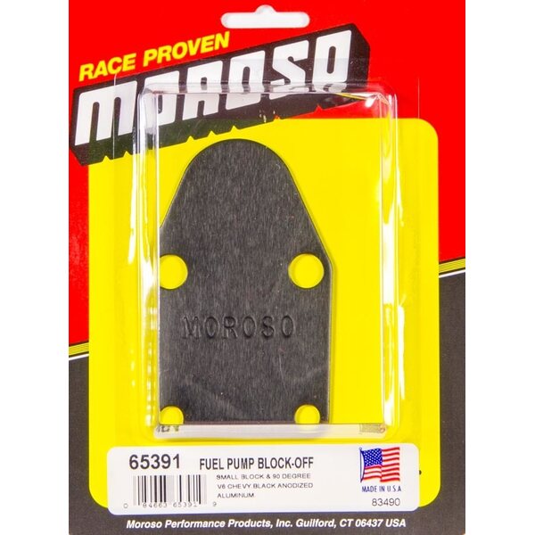 Moroso - 65391 - Sb Chevy Fuel Pump Block-Off