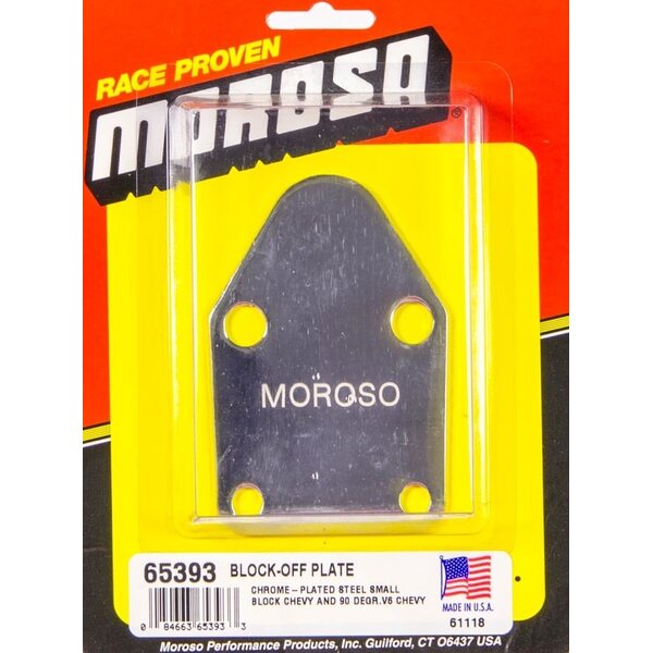 Moroso - 65393 - SB Chevy Fuel Pump Block-Off
