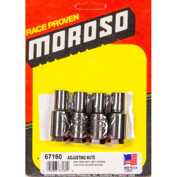 Moroso - 67160 - 7/16in. Rckr Studs Adj. Nut (4 Pack)