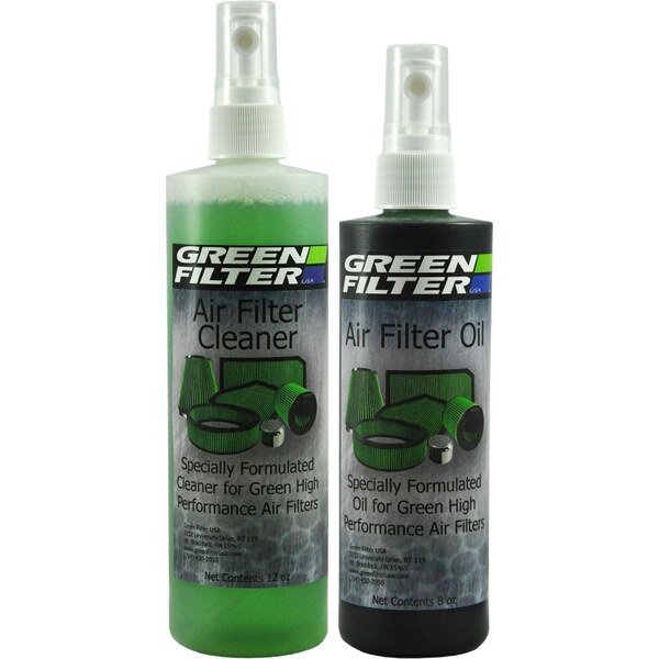 Green Filter - 2000 - Air Filter Cleaner - 12 oz Pump Bottle Cleaner - 8 oz Pump Bottle Oil