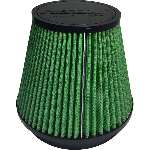 Green Filter - 7129 - Air Filter Element - Conical - 7.5 in Diameter Base - 4.75 in Diameter Top - 6 in Tall - 6 in Flange