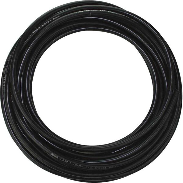 Moroso - 74071 - 1-Gauge Battery Cable 50ft w/Black Insulation