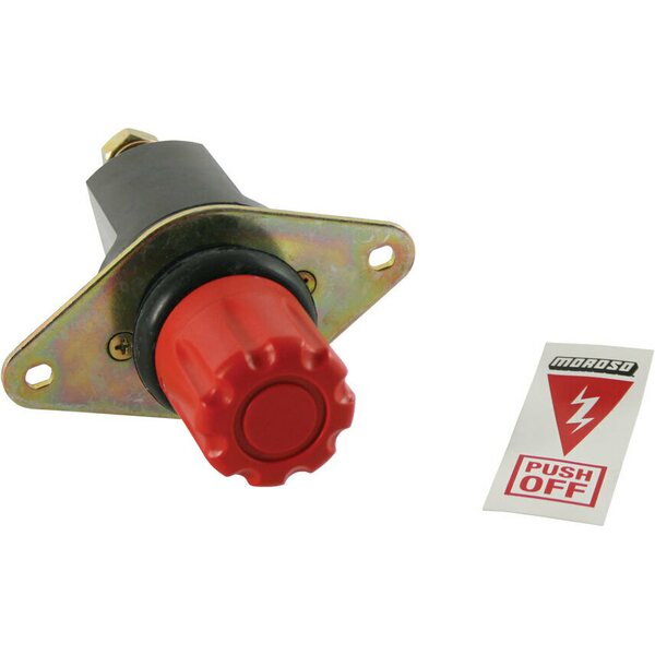 Moroso - 74106 - Disconnect Switch - Red - Push to Disconnect
