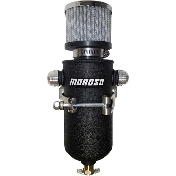 Moroso - 85752 - Remote Breather Tank - w/2 - 10an Fitting