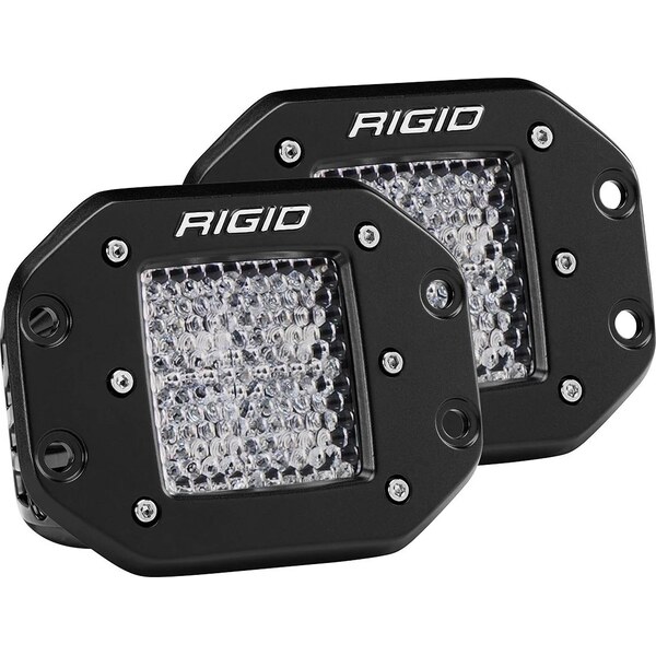Rigid Industries - 212513 - LED Light D-Series Pro Diffused Flush Mount Pr.
