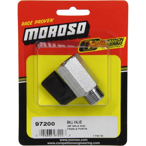 Moroso - 97200 - Ball Valve 3/8npt Male to 3/8npt Female