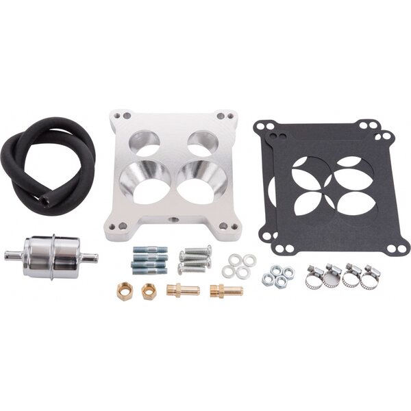 Edelbrock - 2697 - Carburetor Adapter w/Fuel Line Kit