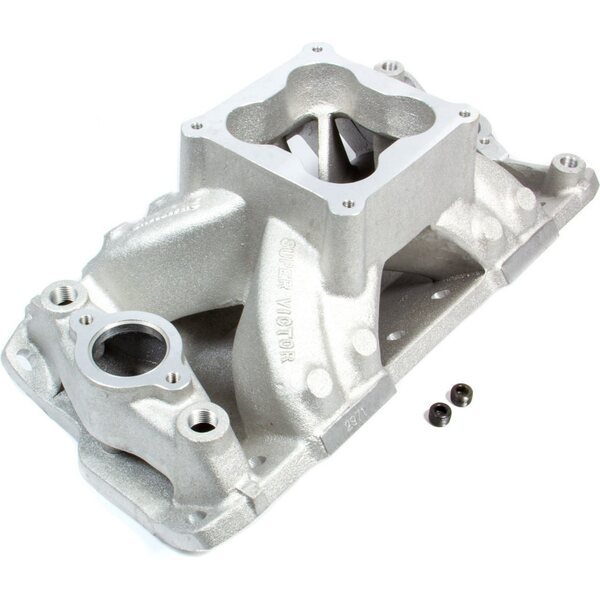 Edelbrock - 2971 - SBC Super Victor 4500 Manifold - 23 Degree