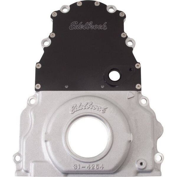 Edelbrock - 4255 - GM Timing Cover - LS Series - 2pc.