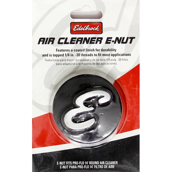 Edelbrock - 4271 - Nut - Air Cleaner 2-1/8 Dia. Black Anodiized