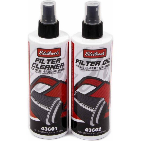 Edelbrock - 43600 - Air Filter Cleaning Kit Clear Oil