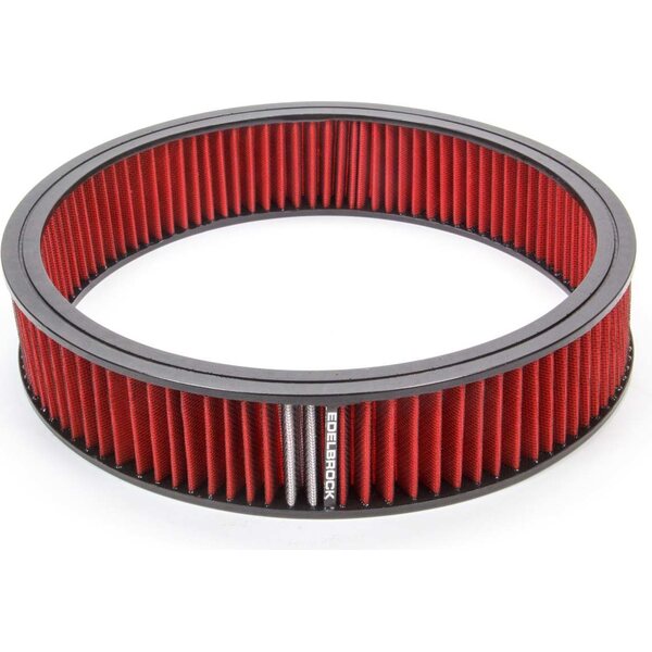 Edelbrock - 43666 - Air Filter Element Red 14in x 3in