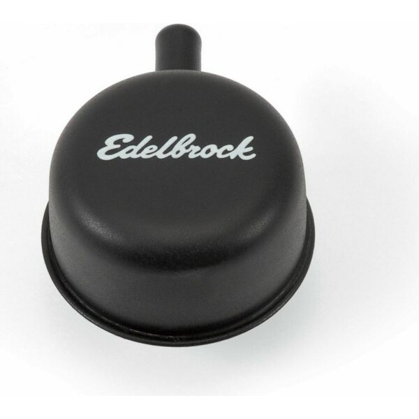 Edelbrock - 4413 - Round Cap w/Nipple Black
