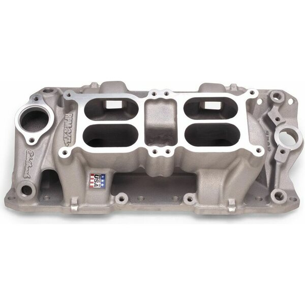 Edelbrock - 7525 - SBC Dual Quad Air Gap Intake Manifold