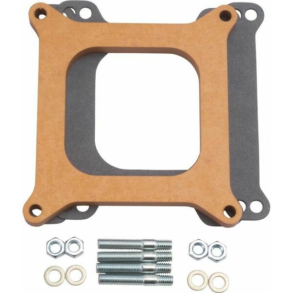 Edelbrock - 8724 - Carburetor Spacer - 1/2 Thick - Wood