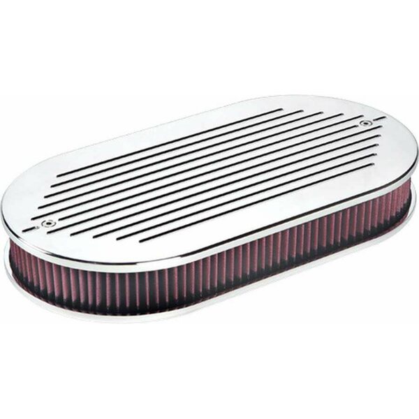 Billet Specialties - 15520 - Dual Quad Air Cleaner Ball Milled