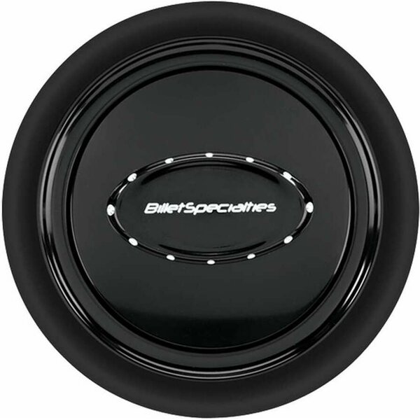 Billet Specialties - 32729 - Horn Button Smooth Black Anodized